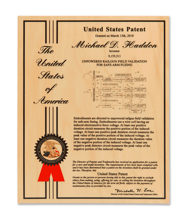 Patent Plaque - The Tributary Series