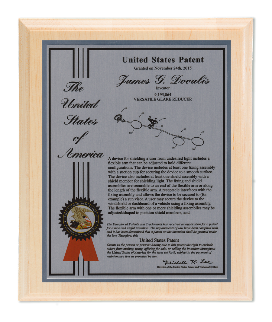 Liberty Series Patent Plaque Solid Maple Silver