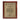 Hopkins Series dark cherry patent plaque with gold metal plate, wall-mounted display