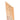 Edge view of Tributary Series solid wood patent plaque showing plaque thickness and wood profile