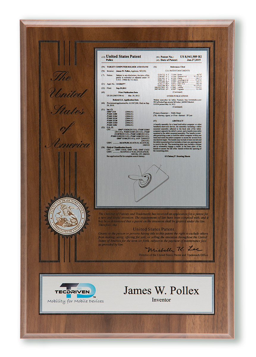 Patent Plaque - The Patriot Series