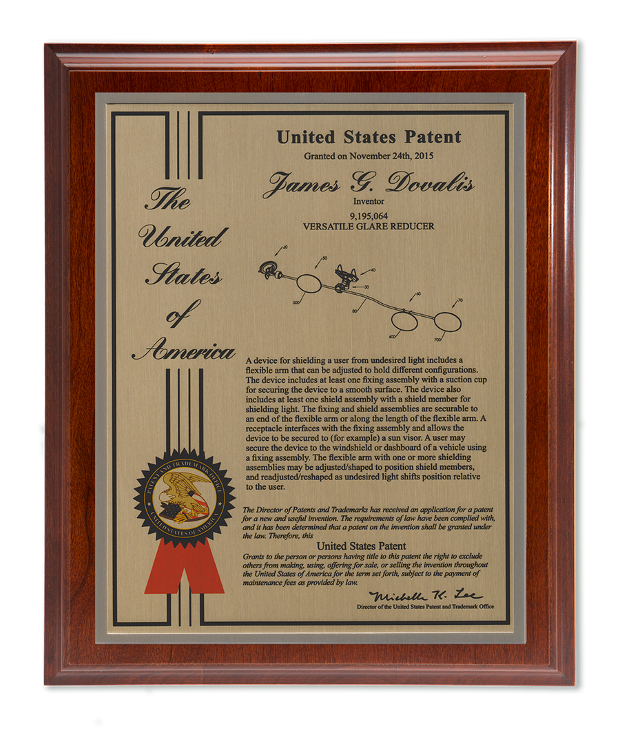 Liberty Series Patent Plaque Solid Cherry Gold