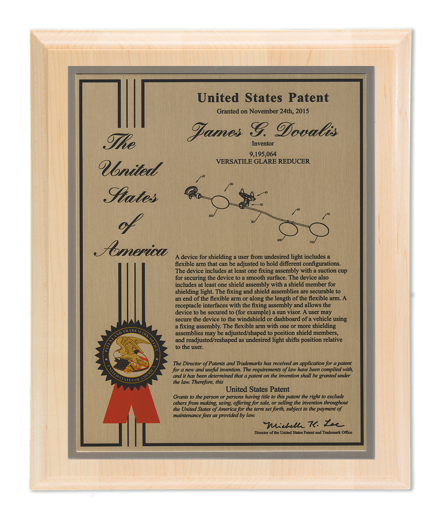 Liberty Series Patent Plaque Solid Maple Gold