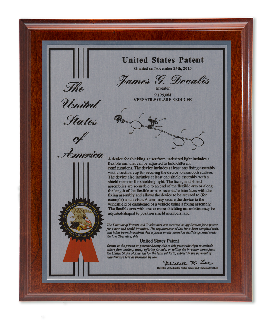 Liberty Series Patent Plaque Solid Cherry Silver