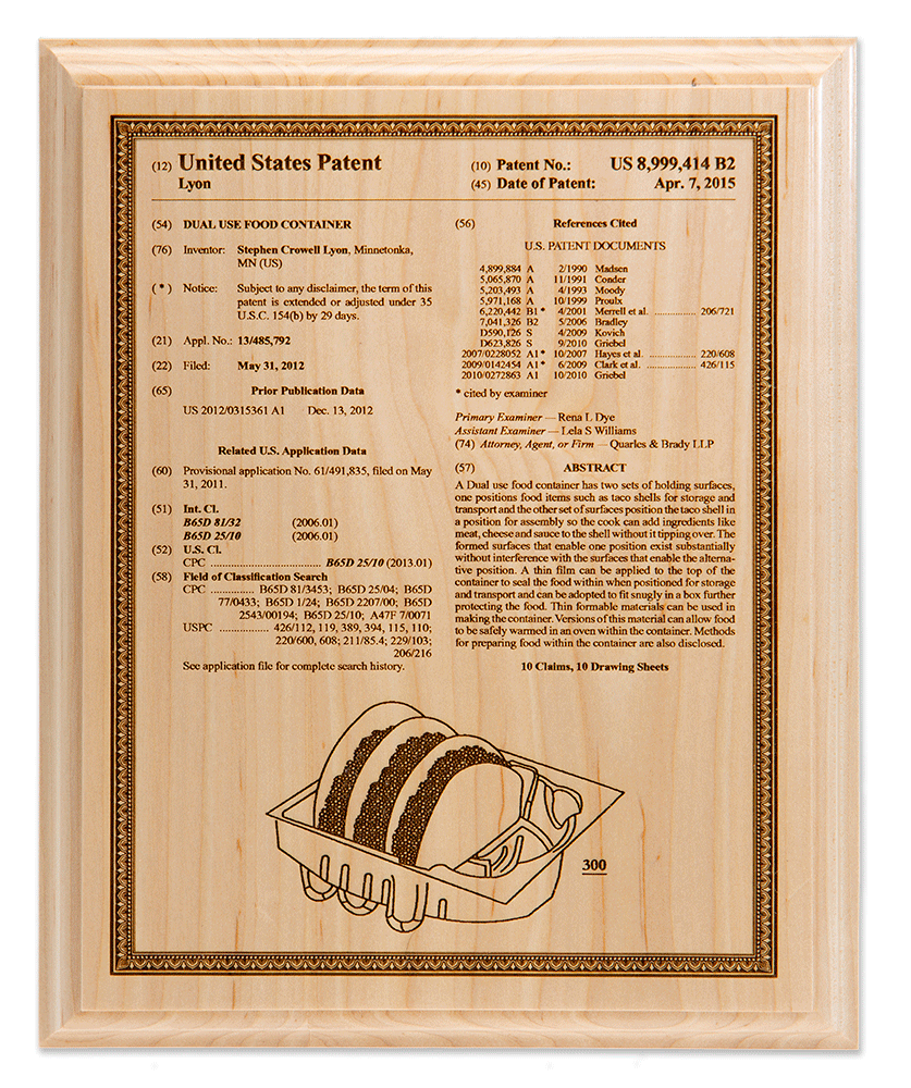Patent Plaque - The Simple Laser Series
